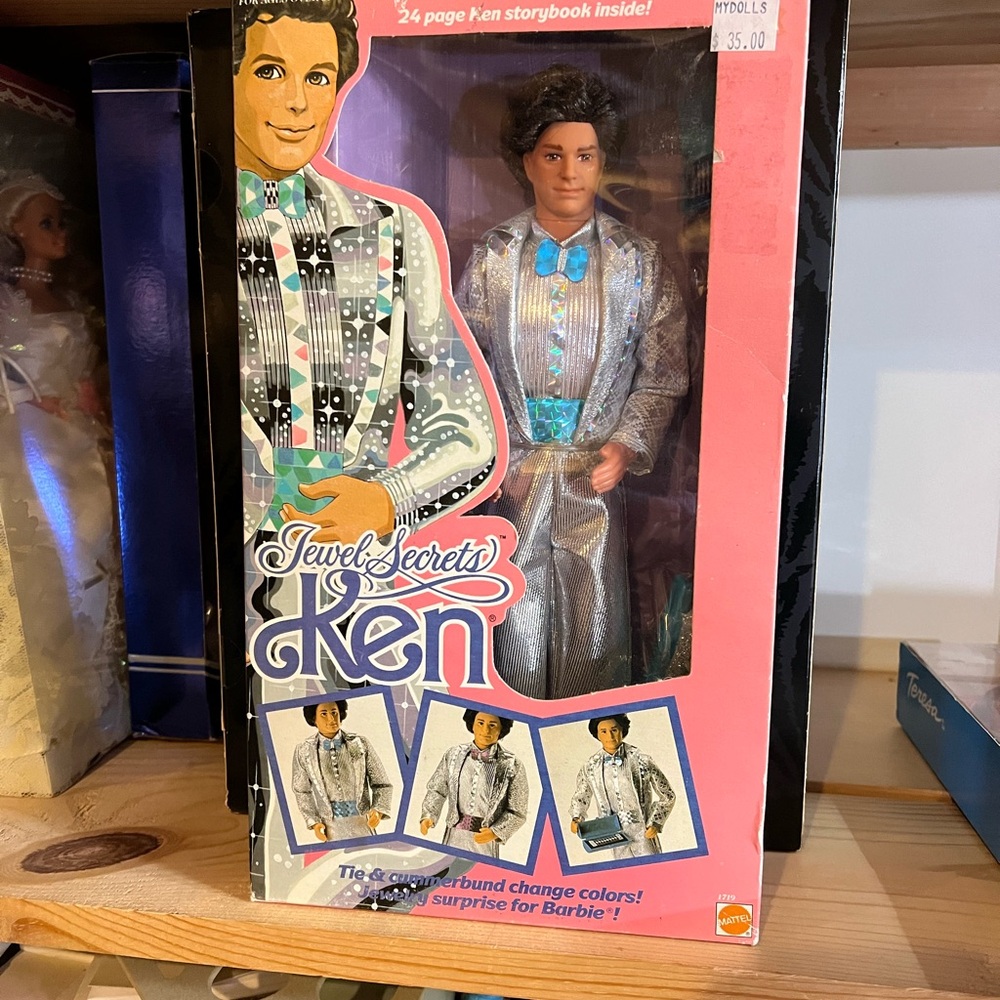 ✨Sale✨Jewel Secrets Ken in Shimmering Silver Tuxedo  1986 NRFB